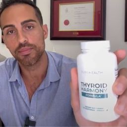 influencer with a bottle